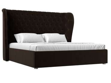 Кровать Далия 160х200 темно-коричневого цвета с подъемным механизмом