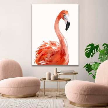 Картина на холсте Фламинго №4 50х70 см