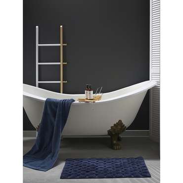 Коврик для ванной Essential 50х80 темно-синего цвета 