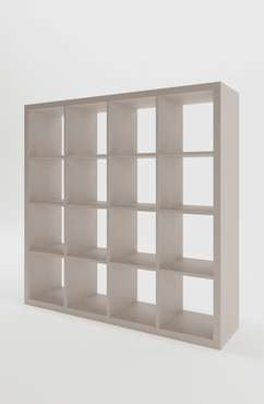 Стеллаж Piano 4x4 серо-бежевого цвета