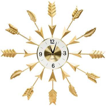 Часы настенные Амори золотого цвета