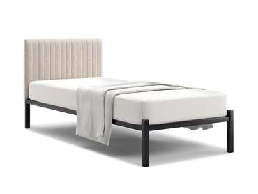Кровать Лофт Mellisa Steccato 90х200 бежевого цвета без подъемного механизма