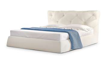 Кровать Тесей 140х200 молочного цвета