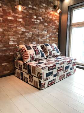 Бескаркасный диван-кровать Puzzle Bag Флаги XL