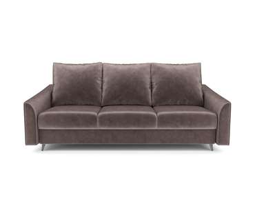 Прямой диван-кровать Уэльс серо-коричневого цвета