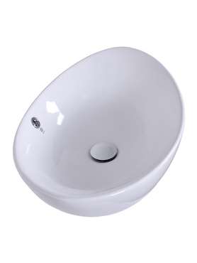Раковина накладная Orange B08-585w овальная 58х38