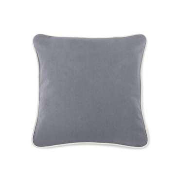 Подушка декоративная Duo серо-синего цвета
