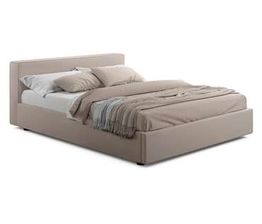Мягкая кровать Skandi 160х200 цвета мокко с подъемным механизмом