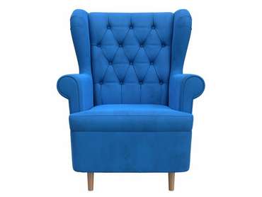 Кресло Торин Люкс темно-голубого цвета