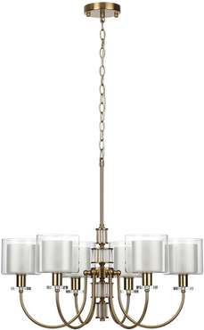 Подвесная люстра Odeon Light Saga 5088/6 античная бронза/стекло E14 6*40W