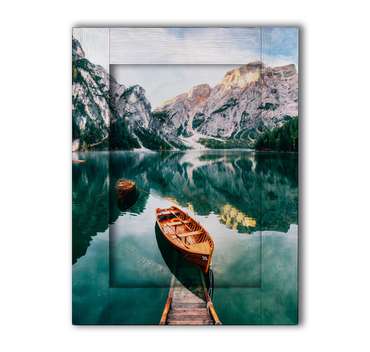 Картина с арт рамой Озеро Брайес 60х80 см
