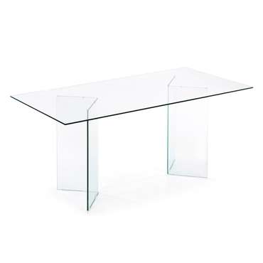 Стеклянный стол Burano из прозрачного закаленного стекла