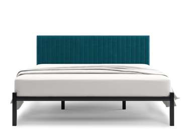 Кровать Лофт Mellisa Steccato 140х200 сине-зеленого цвета без подъемного механизма