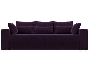 Прямой диван-кровать Мэдисон фиолетового цвета