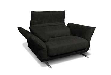 Кресло Бенд серо-черного цвета