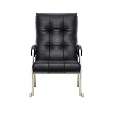 Кресло-качалка Спринг черно-молочного цвета
