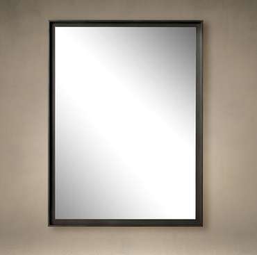 Металлическое прямоугольное зеркало Frame 130x150 бронзового цвета