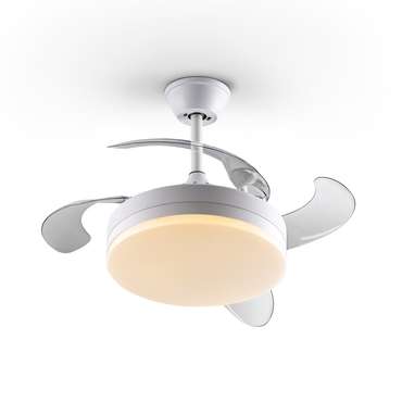 Мини вентилятор с подсветкой Vento белый FAN ?40 DIM