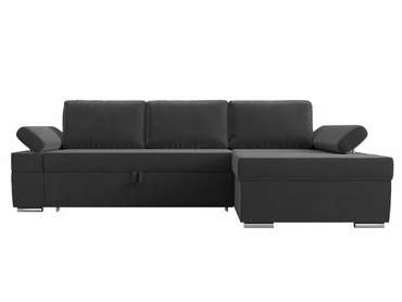 Угловой диван-кровать Канкун серого цвета правый угол