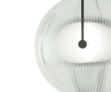 Настенный светильник Мелисса черный/дымчатый d25 h44 Led 8W (4000K)