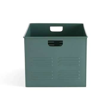 Металлический ящик для хранения Hiba зеленого цвета