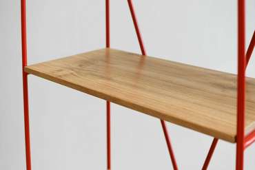 Стеллаж Rack Sticks Ply 60 красного цвета