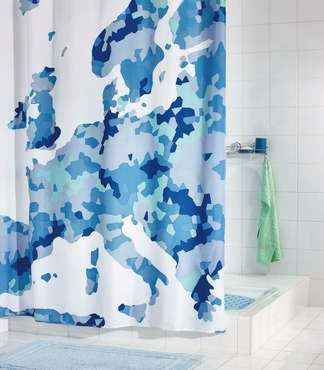 Штора для ванных комнат Europe синий