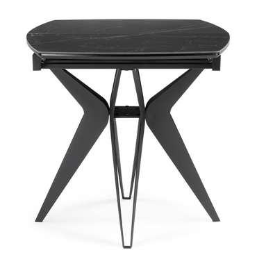 Раздвижной обеденный стол Риполь 140 черного цвета