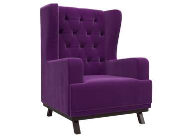 Кресло Джон Люкс фиолетового цвета