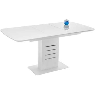 Раздвижной обеденный стол Кейтлин белого цвета