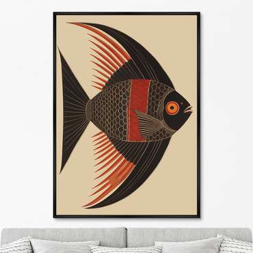 Репродукция картины Angel Fish drawing, No 1, 2024г.