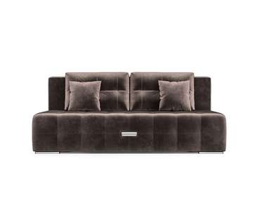 Прямой диван-кровать Марсель 4 серо-коричневого цвета