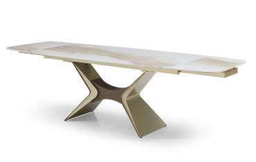 Раздвижной обеденный стол Richard бежевого цвета