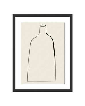 Постер Minimal Vase в чёрной раме