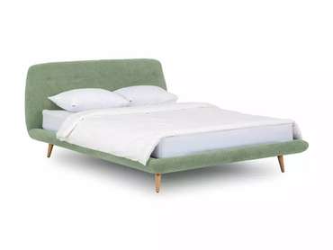 Кровать Loa 160х200 зеленого цвета 