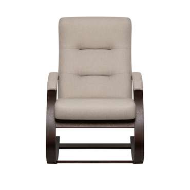 Кресло-качалка Милано NEW бежево-коричневого цвета