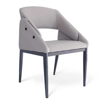 Обеденный стул-кресло Marta серого цвета