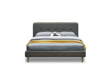 Кровать Madeira 160x200 серо-коричневого цвета