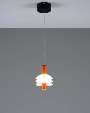 Подвесной светодиодный светильник Sylv бело-оранжевого цвета