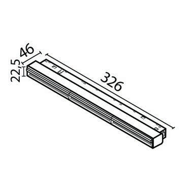 Трековый светильник Technical TR106-4-18W-DS-B Parete Магнитная трековая система 23мм EXILITY