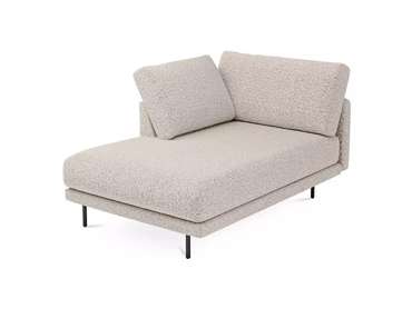 Оттоманка Ricadi бежевого цвета левая