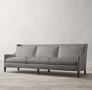 Диван Sloan Wingback 270 серого цвета