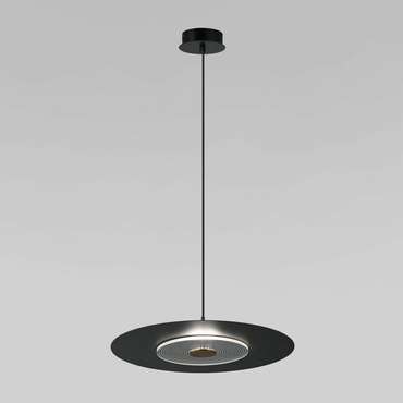 ПОДВЕСНОЙ СВЕТИЛЬНИК С МЕТАЛЛИЧЕСКИМ ПЛАФОНОМ 40030/1 LED / черный Kontur