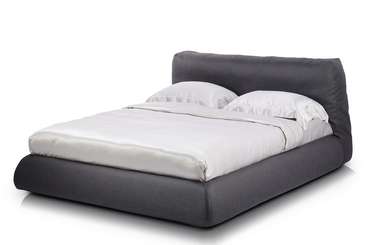 Кровать Husky 160х200 серого цвета с ортопедической решеткой