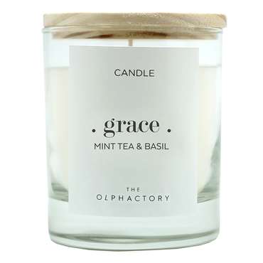 Свеча ароматическая Grace белого цвета