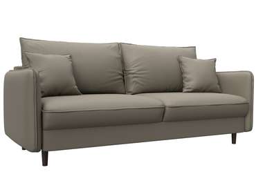 Диван-кровать Лига-064 бежевого цвета (экокожа)