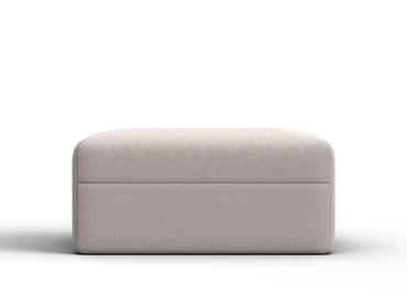 Пуф Лига-060 светло-бежевого цвета (замша)