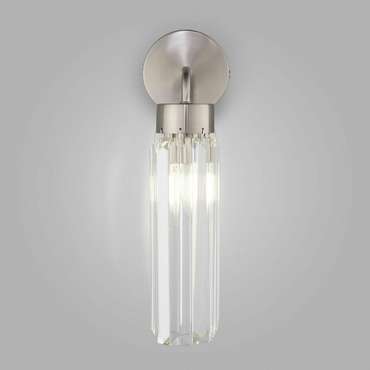 Настенный светильник со стеклянным плафоном 60163/1 никель Gilian