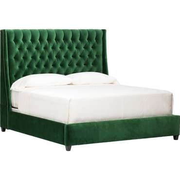 Кровать Amelia 180х200 темно-зеленого цвета