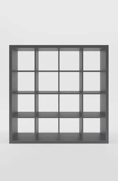 Стеллаж Piano 4x4 серого цвета